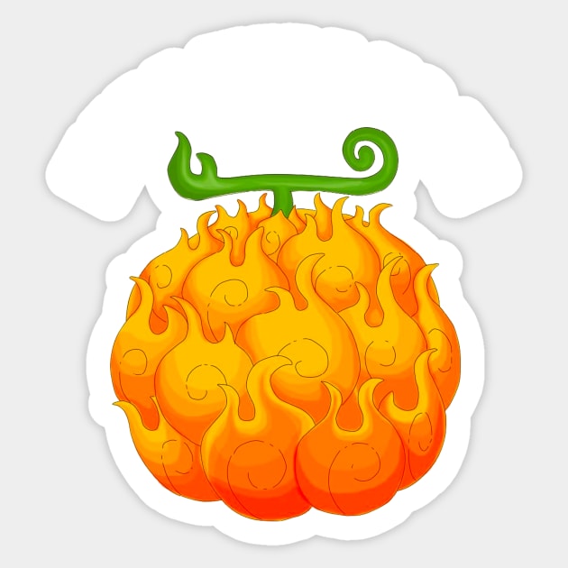 Mera Mera no Mi Devil Fruit Sticker by ManimeXP